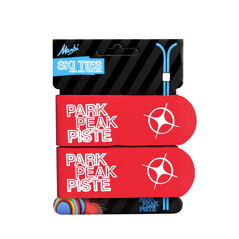 Manbi Jumbo Ski Ties (Red)