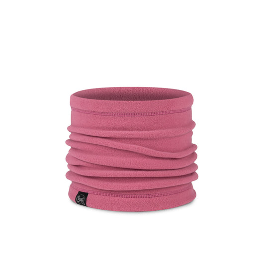 Pink neck gaiter for kids on a white background