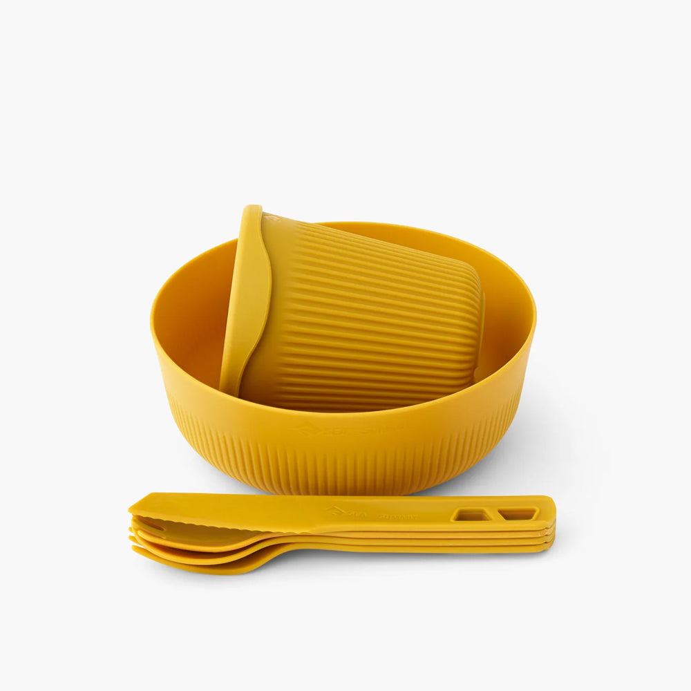Sea To Summit Dinnerware Set, 6 Piece (Yellow)