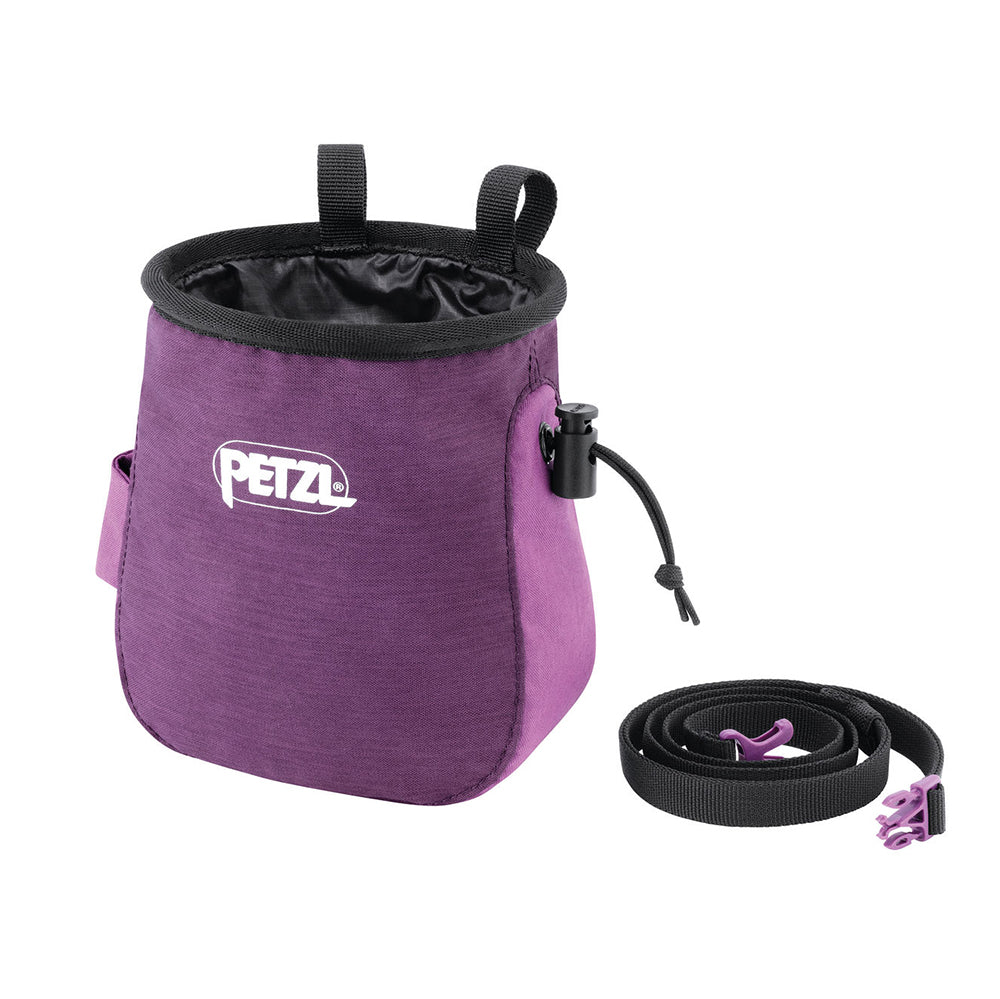 Petzl Saka Chalk Bag and Belt (Violet) – Little Adventure Shop