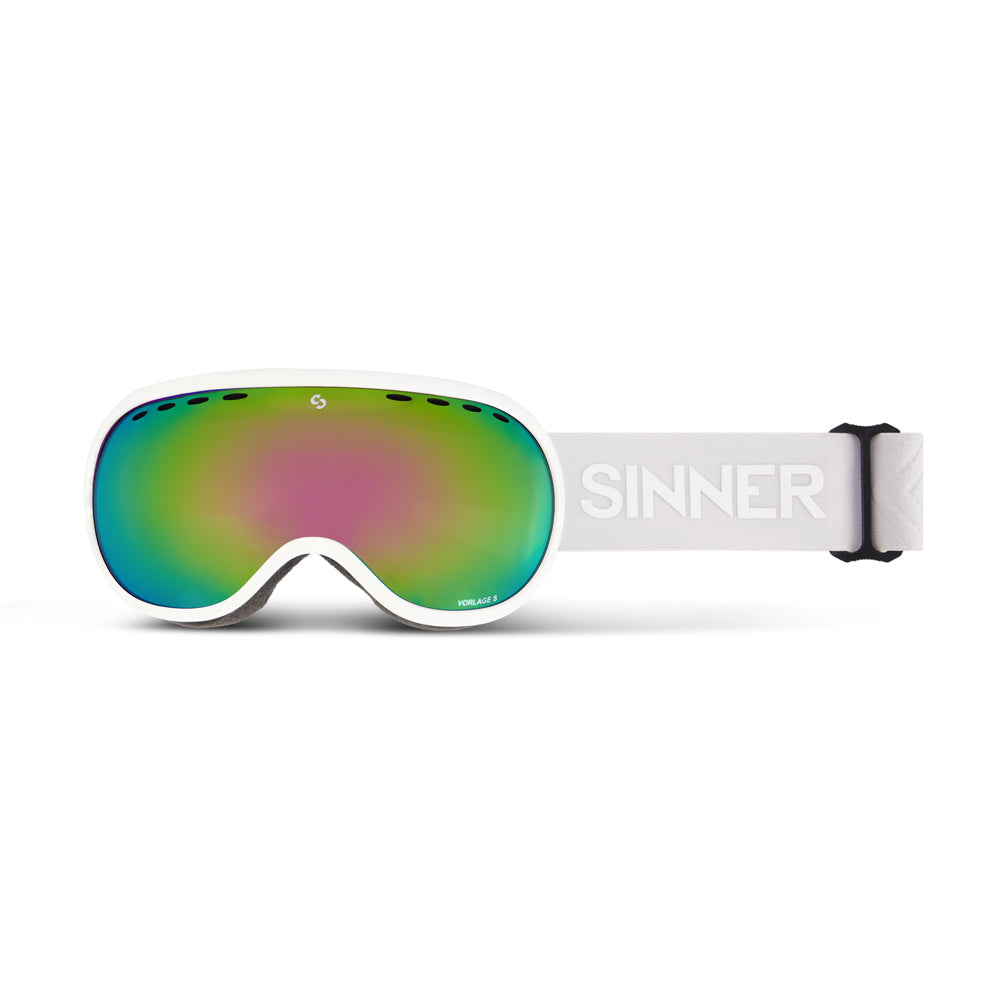 Sinner Vorlage S Youth Ski Goggles 10 yrs + (White)