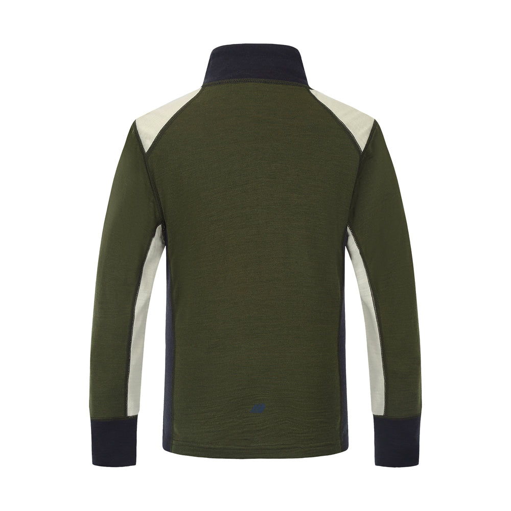 Skogstad Boys Jostedal Merino Wool Thermal Top (Ivy Green)