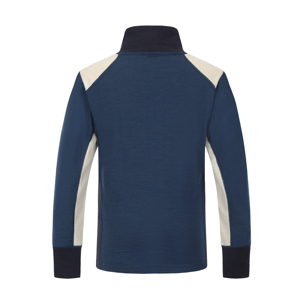 Skogstad Boys Jostedal Merino Wool Thermal Top (Dark Denim)