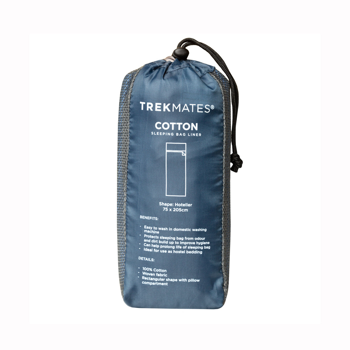 Trekmates Cotton Sleeping Bag Liner (Blue)