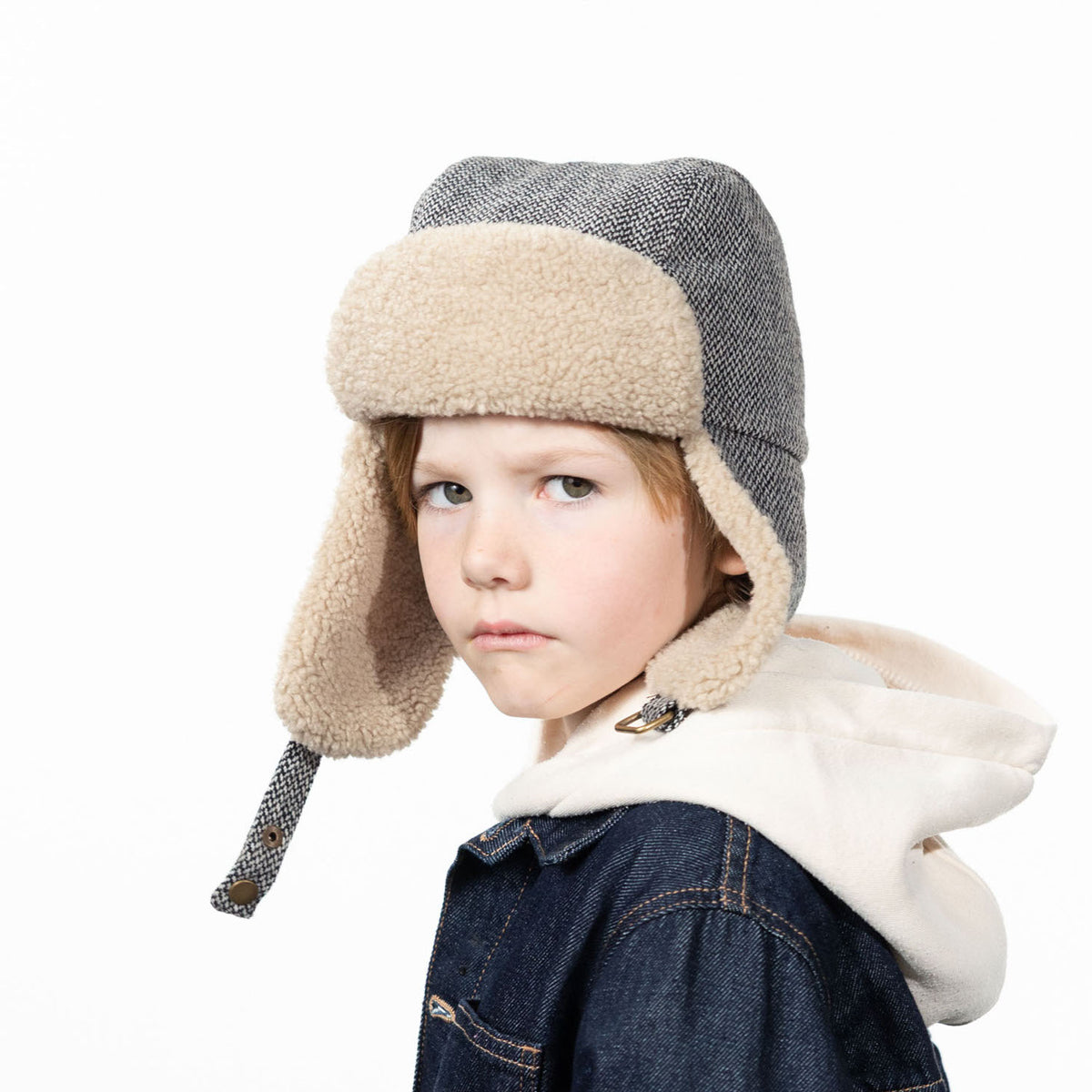 Barts Kids Sugspi Bomber Hat (Heather Grey)