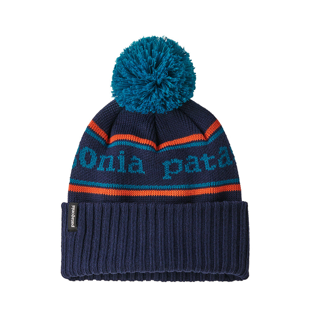 Patagonia Kids Powder Town Beanie in navy