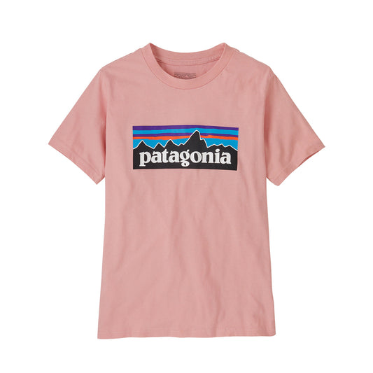 Patagonia Kids P-6 Logo Organic Cotton T-Shirt (Mallow Pink)
