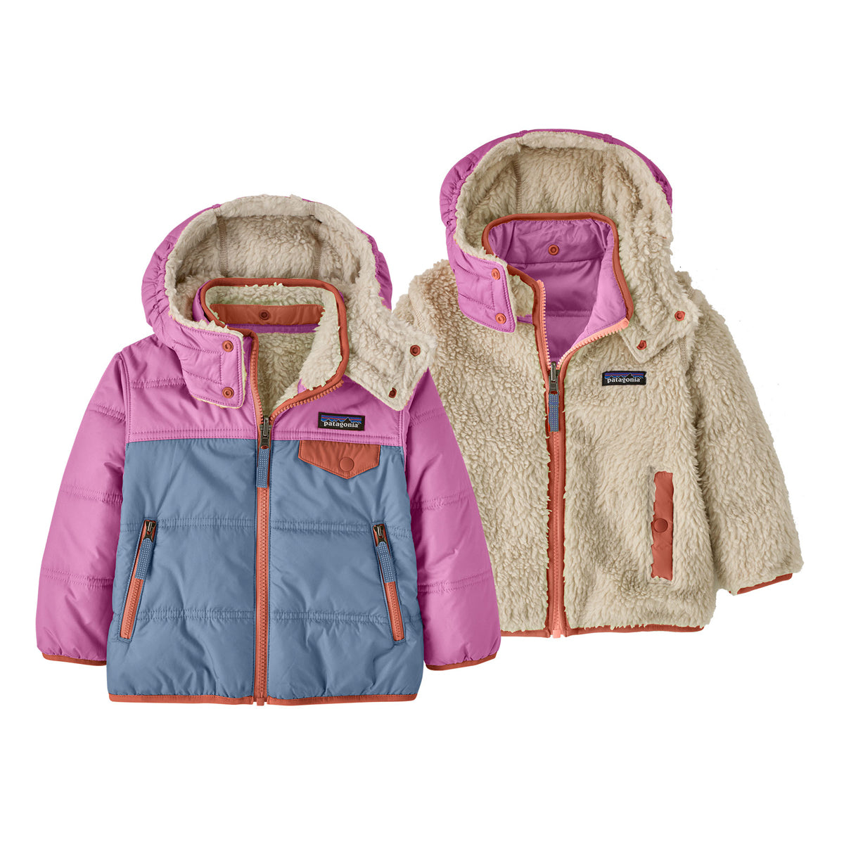 Patagonia Baby Reversible Tribbles Hoody (Barnacle Blue)