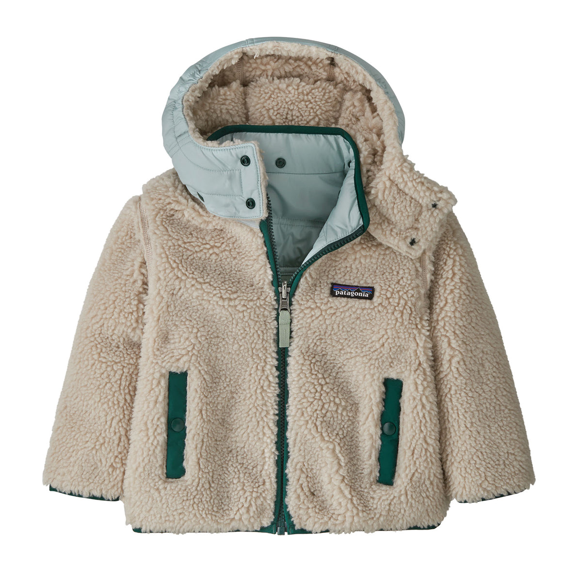 Patagonia Baby Reversible Tribbles Hoody (Ellwood Green)