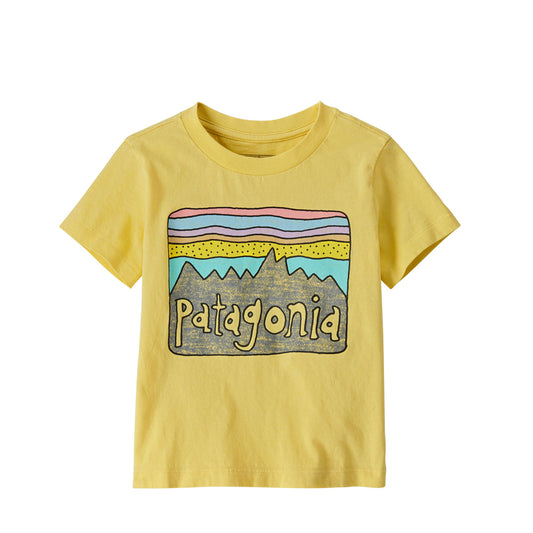 Patagonia Baby Fitz Roy Skies Organic T-Shirt (Milled Yellow)