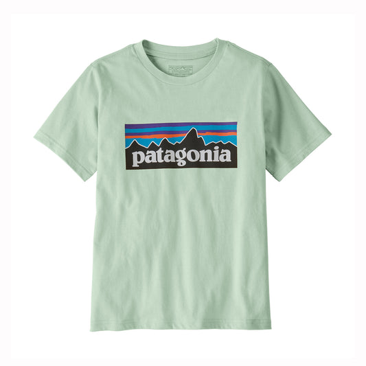 Patagonia Kids P-6 Logo Organic Cotton T-Shirt (Thin Ice)