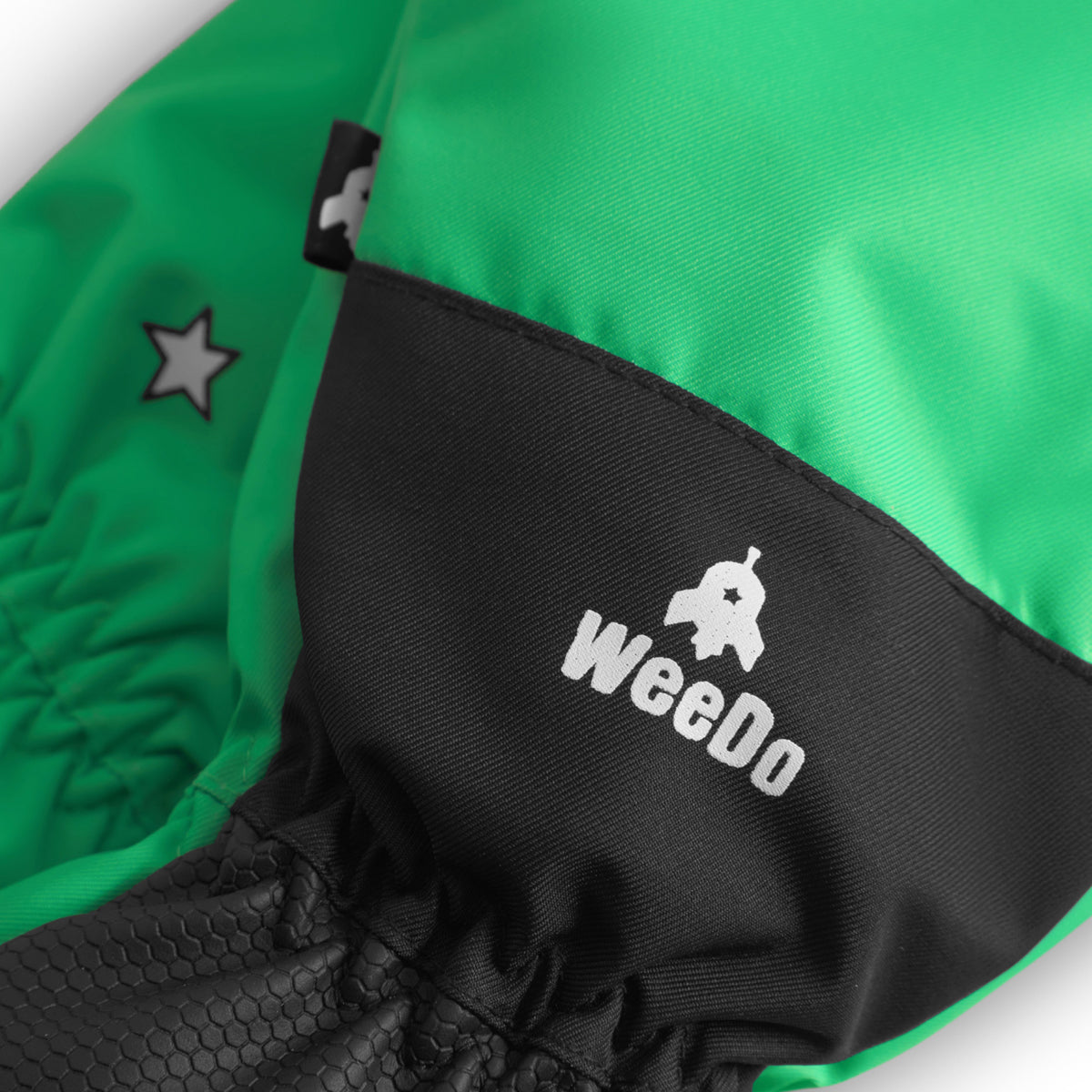 Weedo Mondo Green Kids Ski Mittens