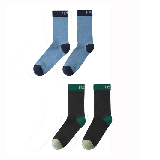 Reima Parit Kids Socks - 2 Pack (Blue Ocean)