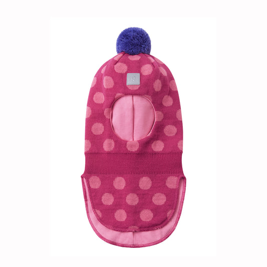 Reima Toddler & Kids Polkka Merino Balaclava (Rosy Berry)