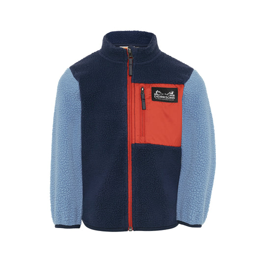 Didriksons Kids Anten Fleece Jacket (Winter Blue)