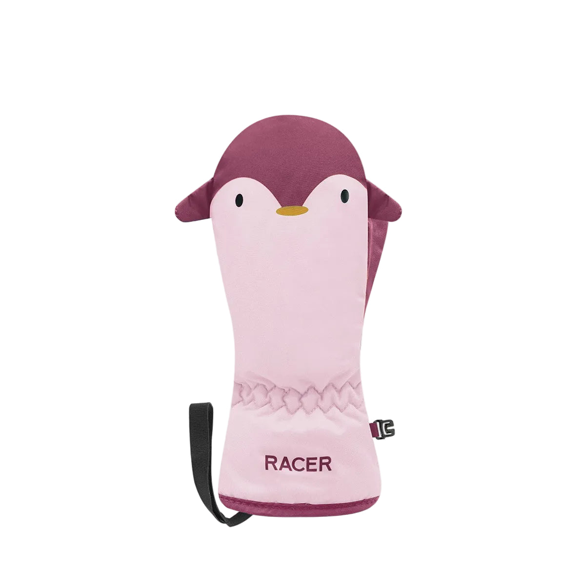 Racer Babyprint Toddler Mittens (Pink Penguin)