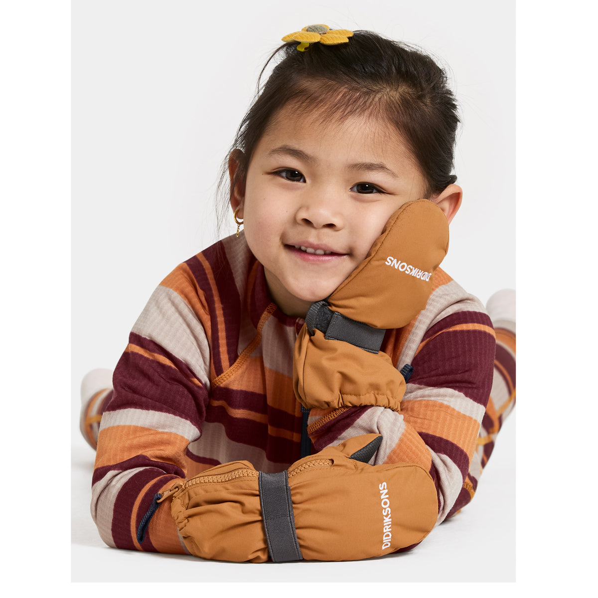 Didriksons Biggles Zip Mittens (Almond Tree)