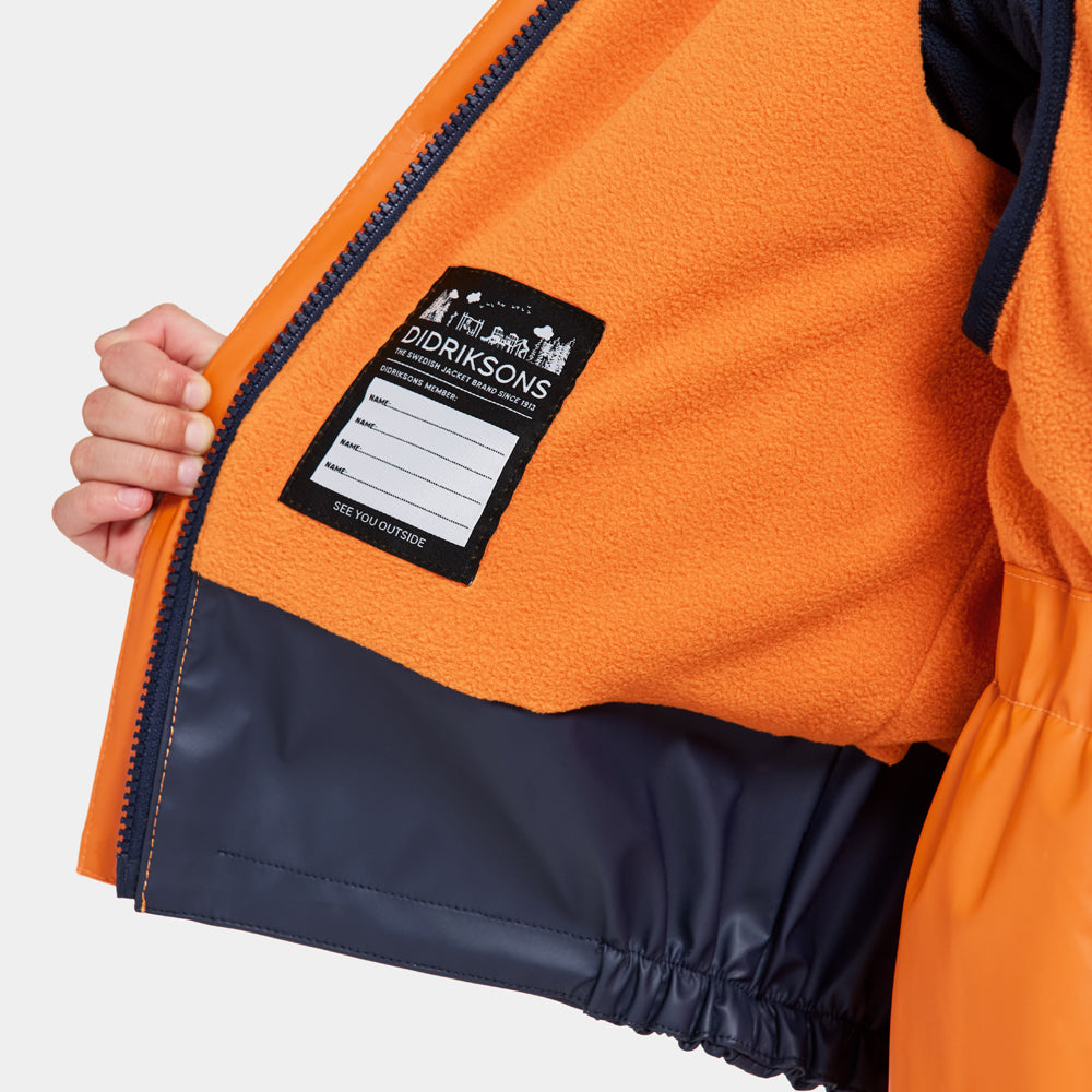 Didriksons Boardman Kids Waterproof Insulated Set (Orange Jam)