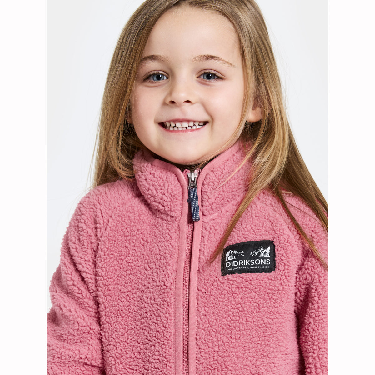 Didriksons Kids Gibbs Fleece Jacket (Heather Pink)