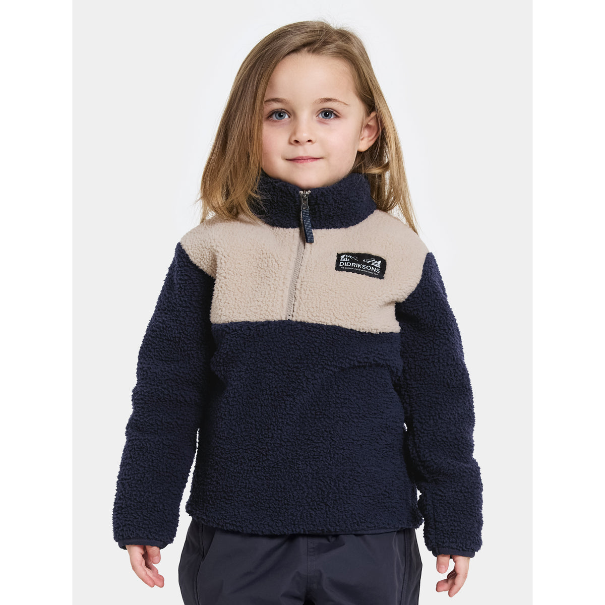 Didriksons Kids Gosig Half Zip Fleece (Navy)