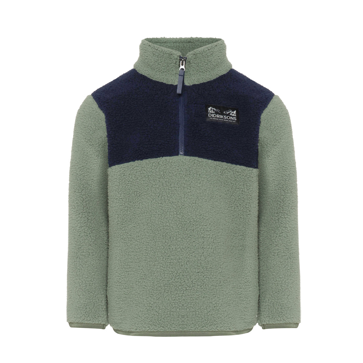 Didriksons Kids Gosig Half Zip Fleece (Light Moss)