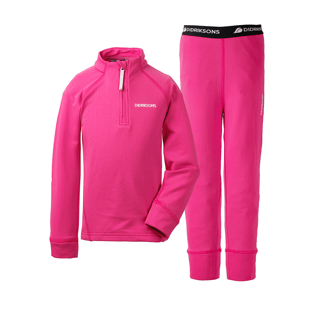 Didriksons Kids Jadis Thermal Set in pink