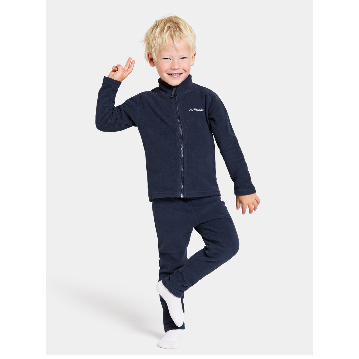 Didriksons Kids Monte Fleece Jacket (Navy)