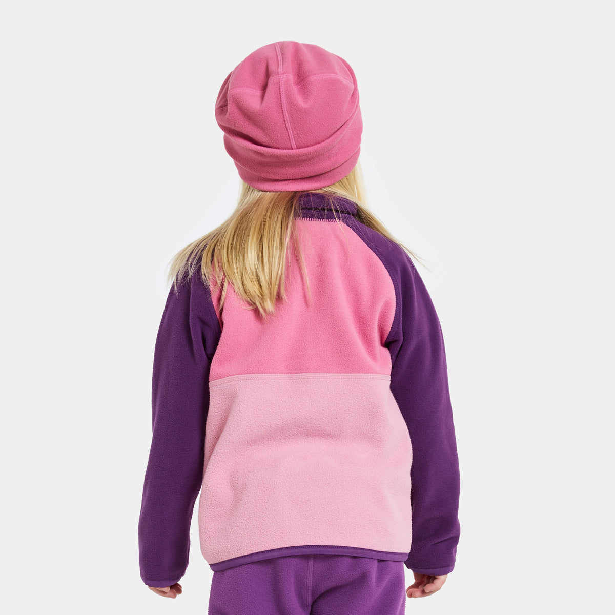 Didriksons Kids Monte Half Button (Light Heather Pink)