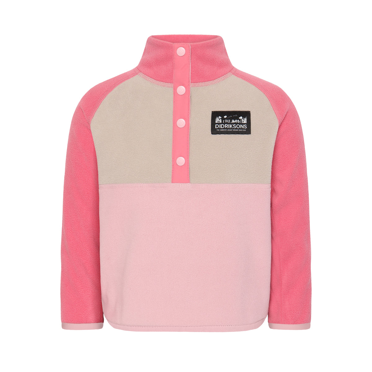 Didriksons Kids Monte Half Button (Soft Pink)