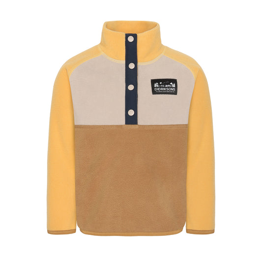 Didriksons Kids Monte Half Button (Cumin) yellow