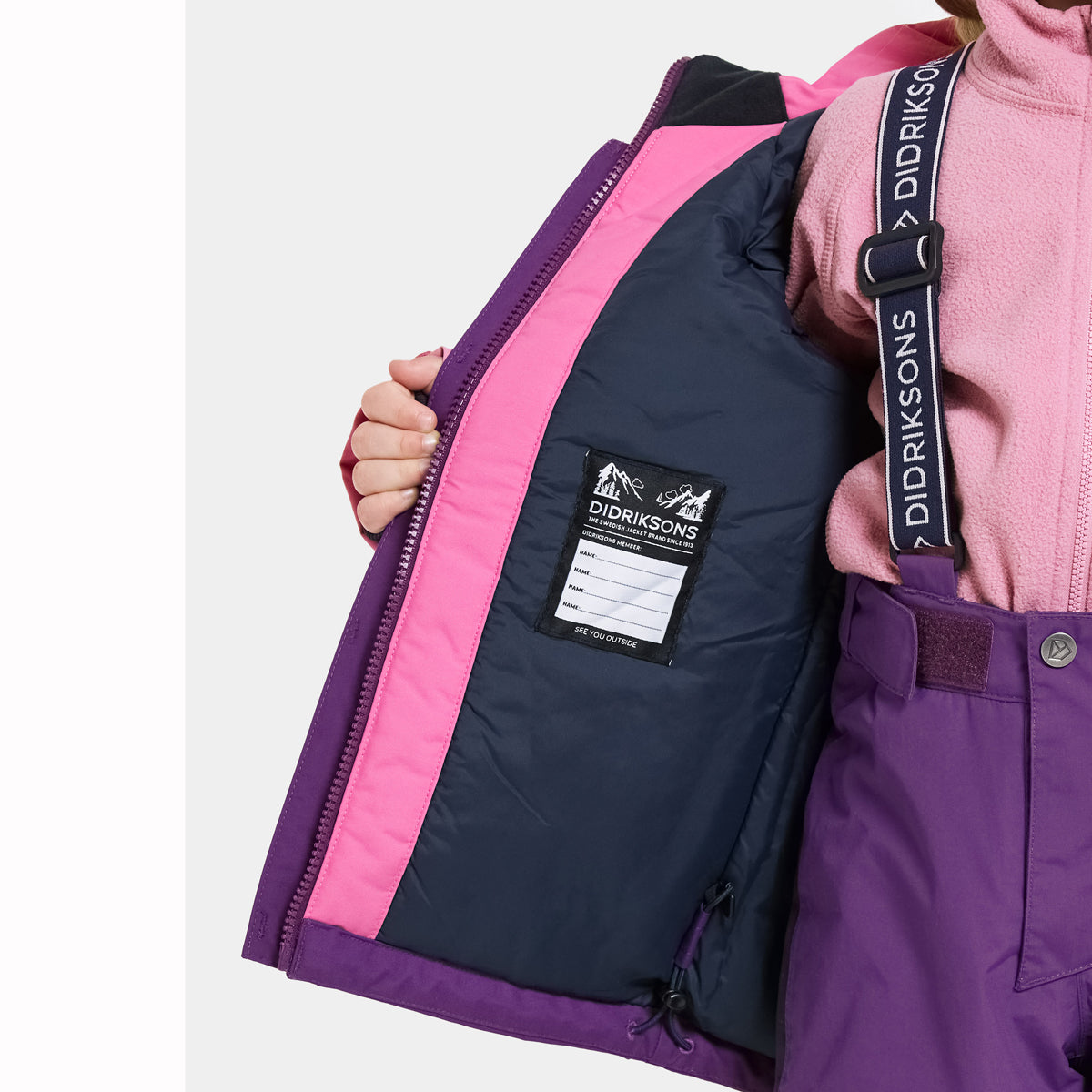 Didriksons Neptun Kids Ski Jacket (Royal Purple)