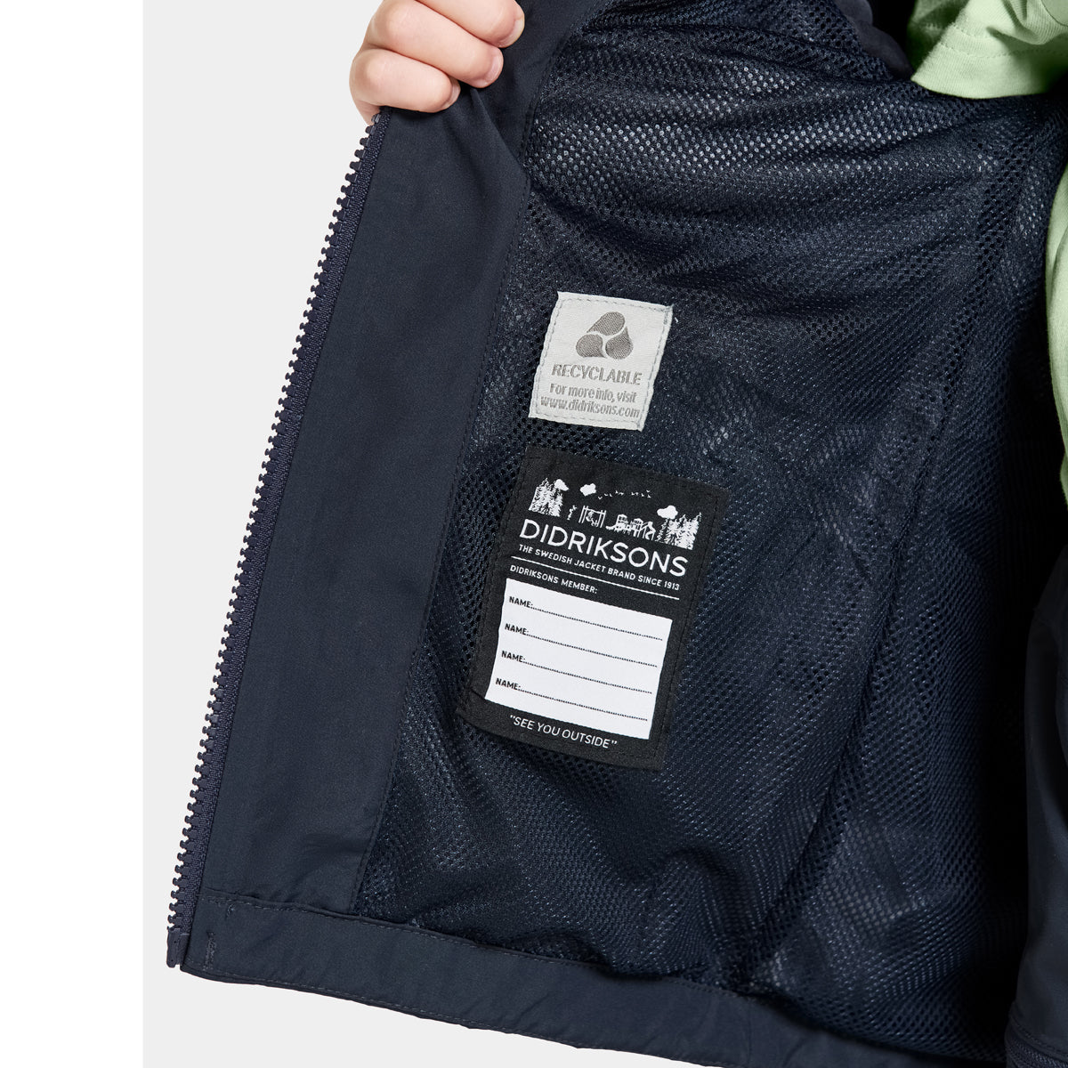 Didriksons Norma Kids Waterproof Jacket (Navy)