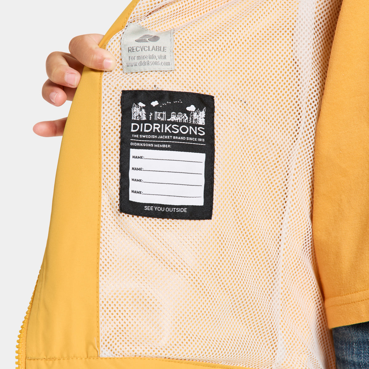 Didriksons Norma Kids Waterproof Jacket (Dark Pollen)