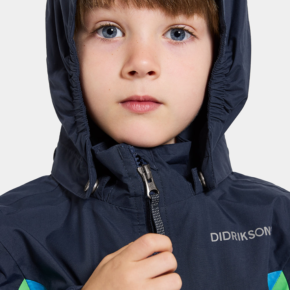 Didriksons Pilvi Kids Waterproof Jacket (Flag Blue)