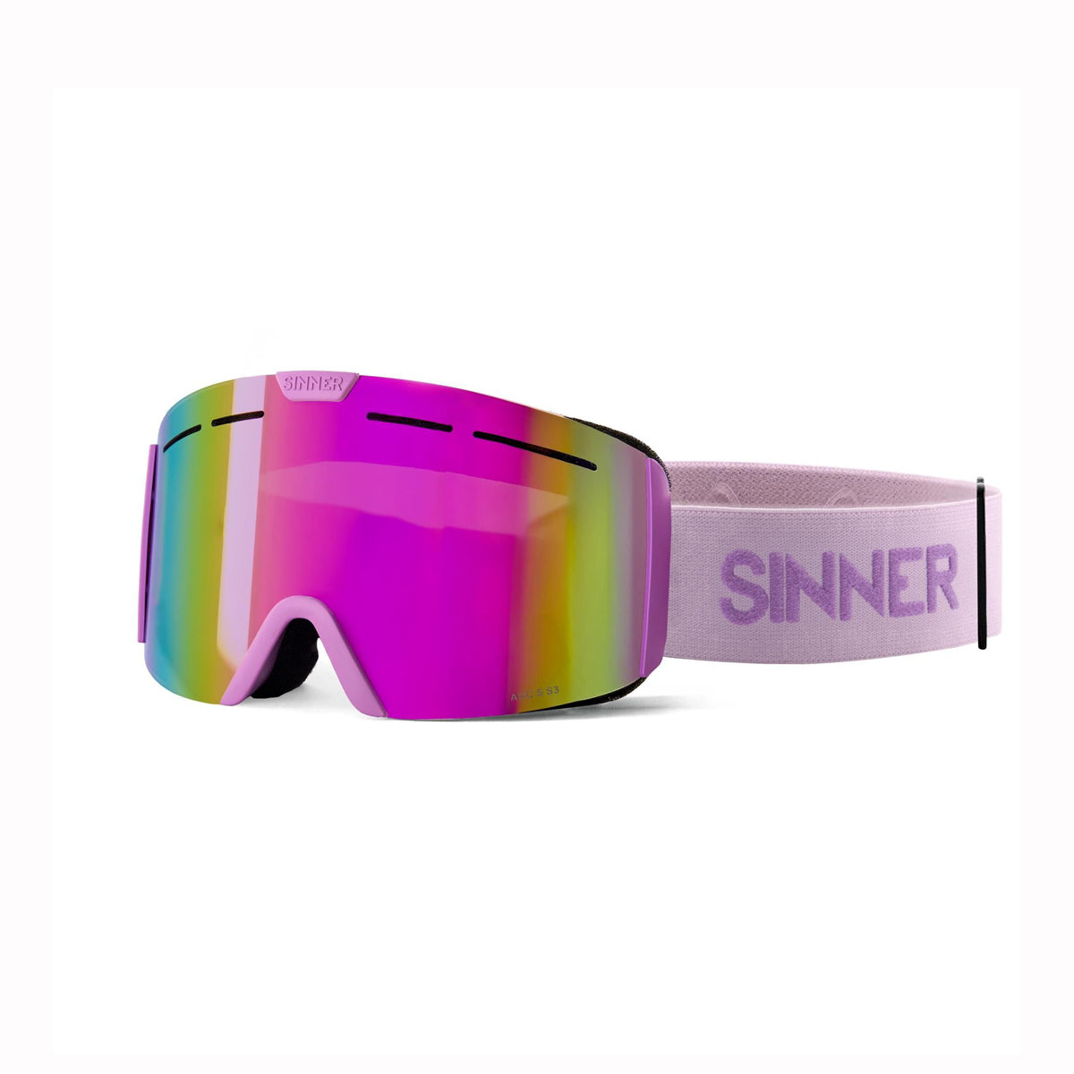 Sinner Arc S Youth Ski Goggles 10 yrs + (Light Pink)