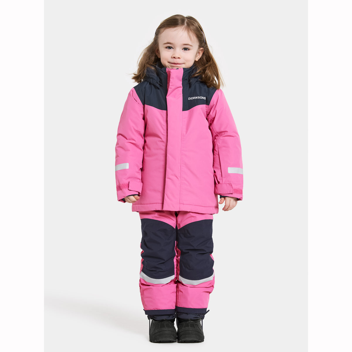 Didriksons Skare Kids Waterproof Insulated Ski Set (Sweet Pink)