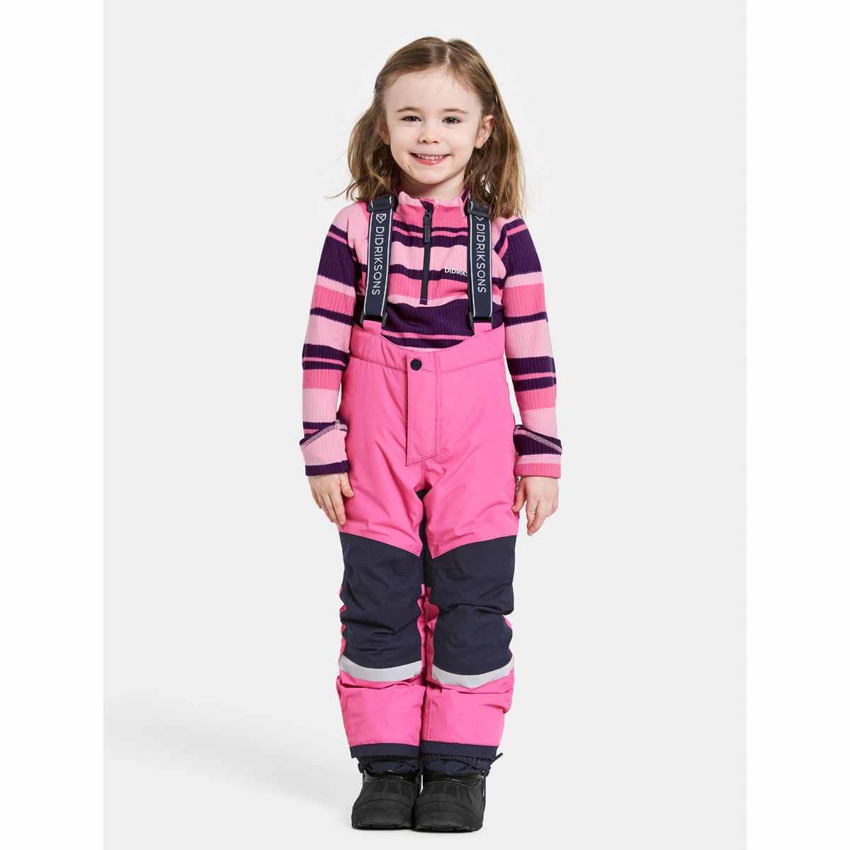 Didriksons Skare Kids Waterproof Insulated Ski Set (Sweet Pink)