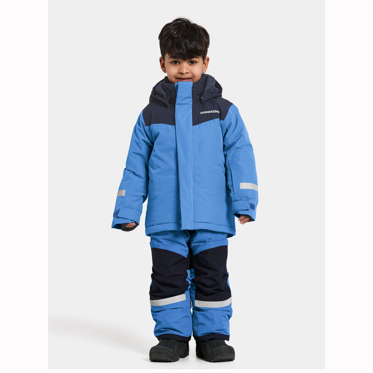 Didriksons Skare Kids Waterproof Insulated Ski Set (Sapphire Blue)