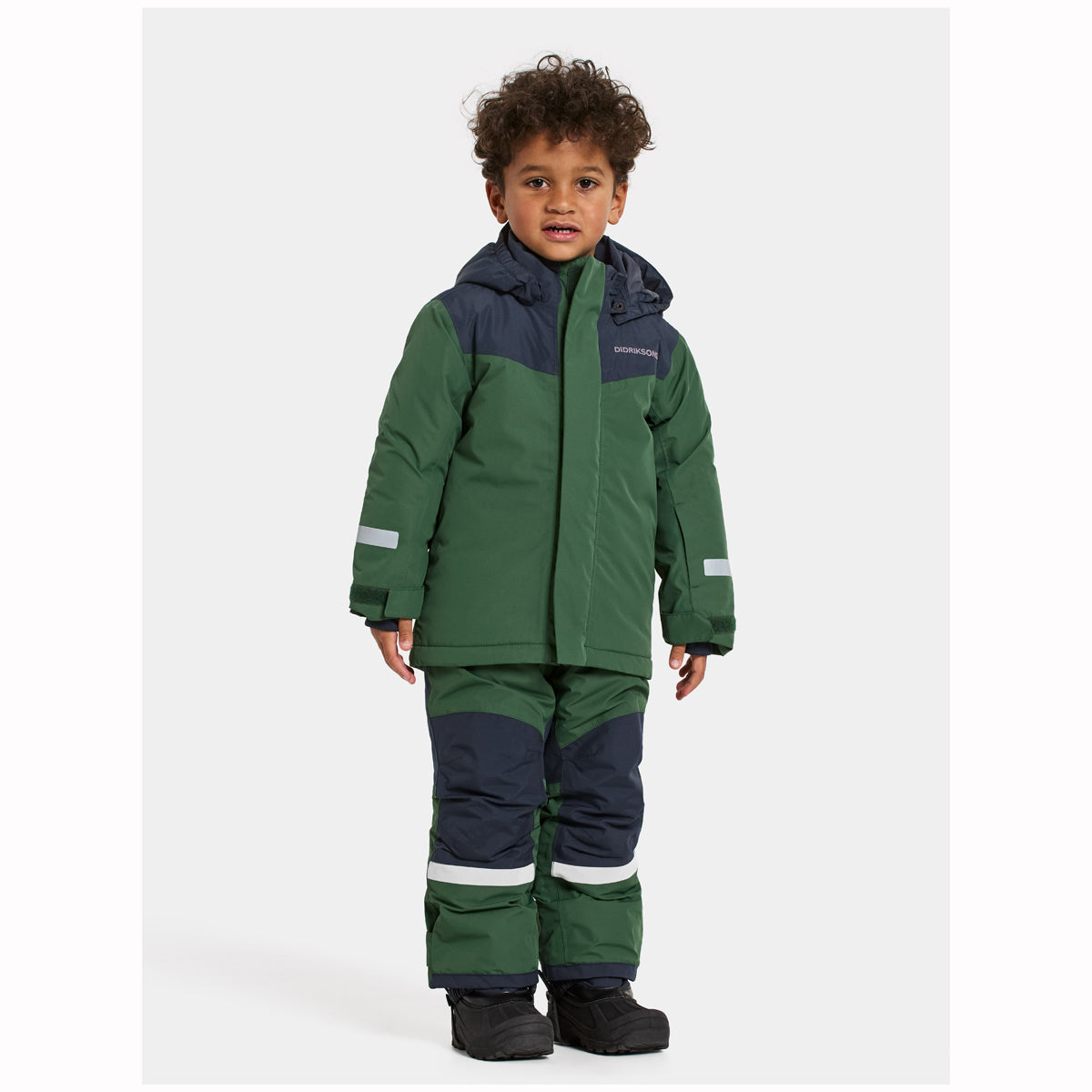 Didriksons Skare Kids Waterproof Insulated Ski Set (Pine Green)