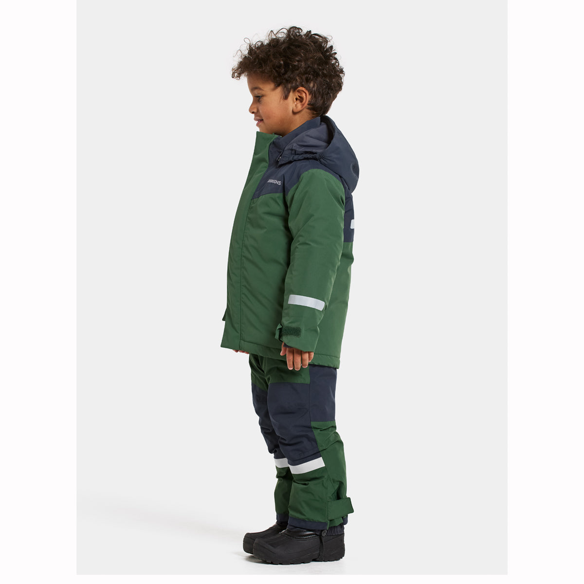 Didriksons Skare Kids Waterproof Insulated Ski Set (Pine Green)