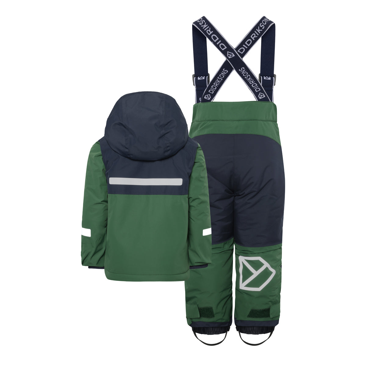 Didriksons Skare Kids Waterproof Insulated Ski Set (Pine Green)