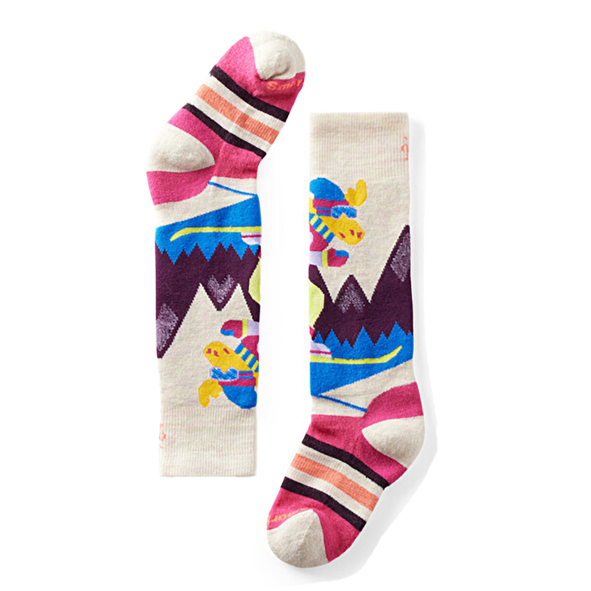 Smartwool Kids Wintersport Ski Socks (Mountain Moose Moonbeam)