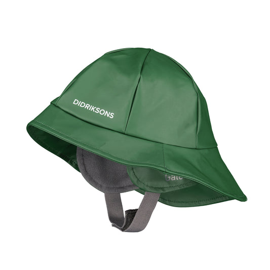 Didriksons Kids Southwest PU Rain Hat (Pine Green)