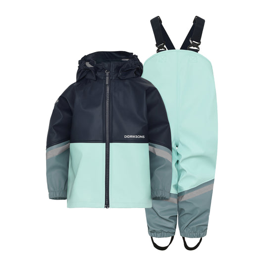 Didriksons Waterman Waterproof Kids Set (Ocean Mint)