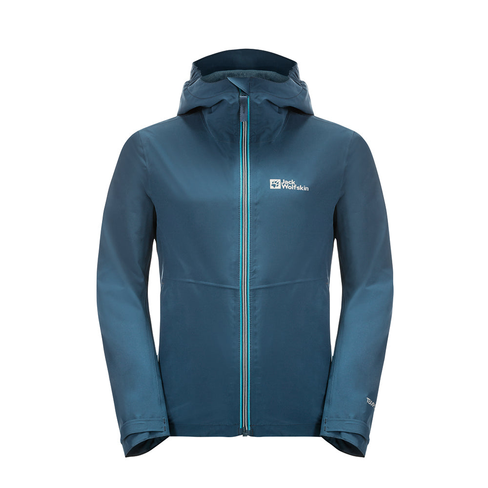 Jack Wolfskin JWP Youth Waterproof Shell Jacket (Dark Sea)