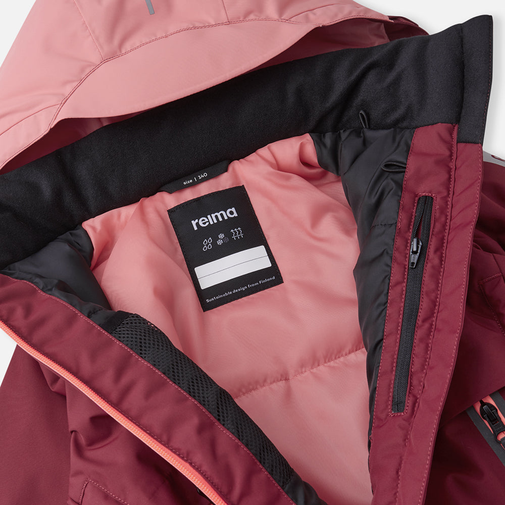 Reima Girls Posio Waterproof Ski Jacket (Jam Red)