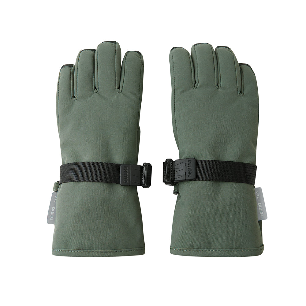 Reima Tartu Kids Waterproof Winter Gloves in green