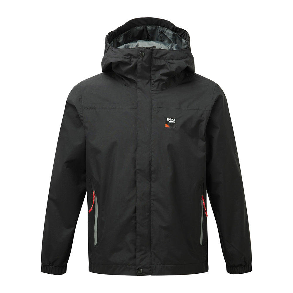 Sprayway kids waterproof shell jacket in black