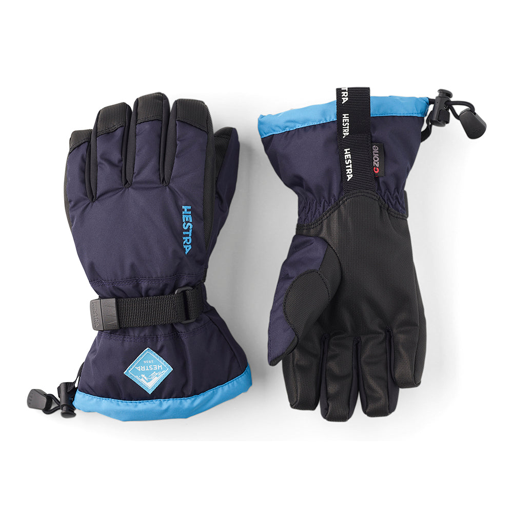 HESTRA C-ZONE KIDS SKI GLOVES IN NAVY BLUE