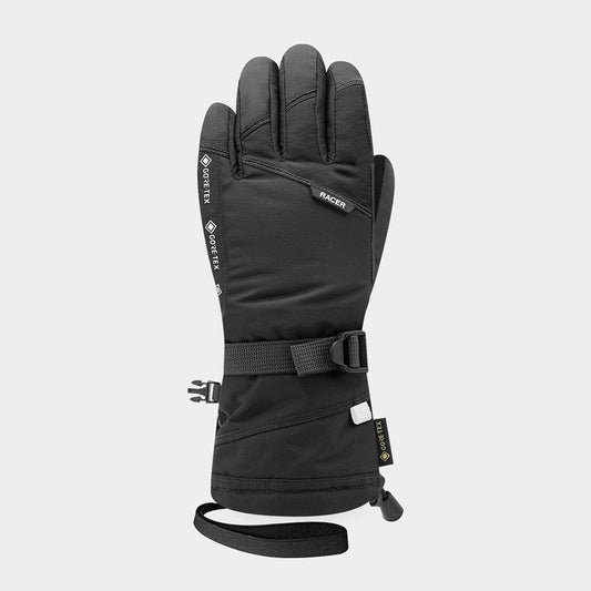 Racer kids ski gloves in black